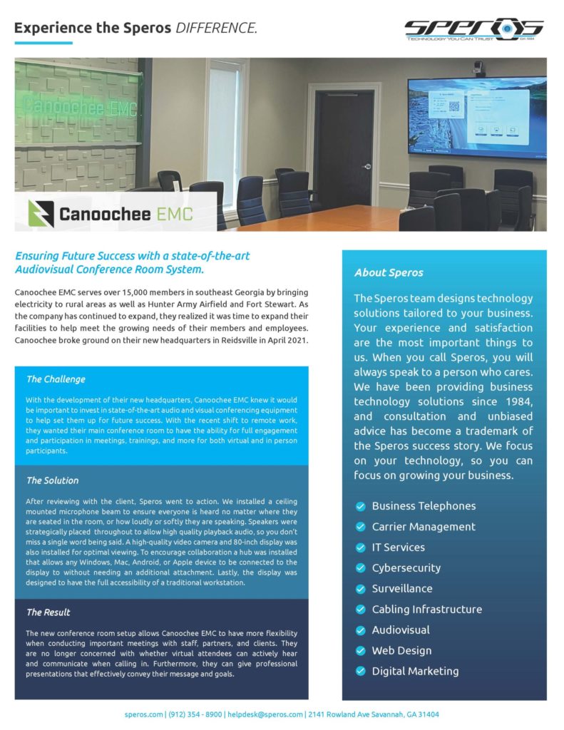 Canoochee Case Study - Speros